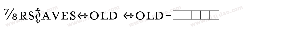 MrsEavesBold Bold字体转换